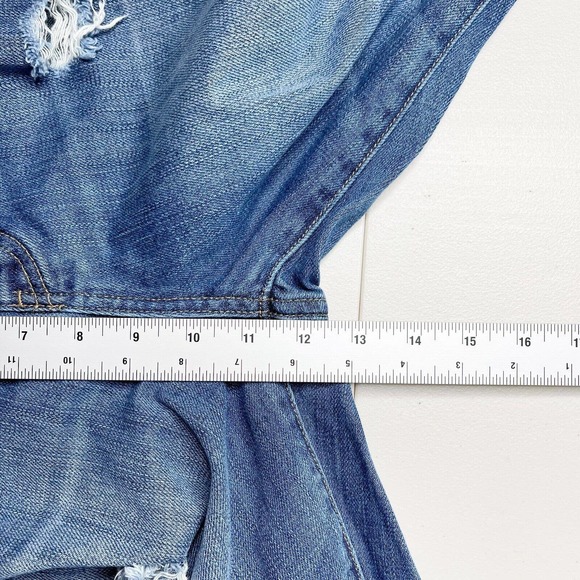 Pacsun Distressed Mom Jeans Blue Size‎ 28 Denim High Rise Medium Wash Cotton - Picture 9 of 11